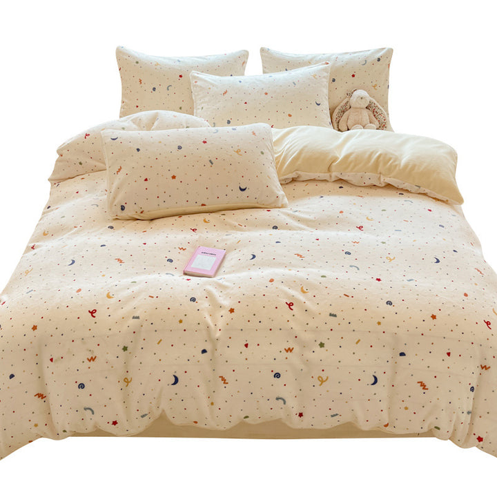 Cute Cartoon Patterned Comforter Set