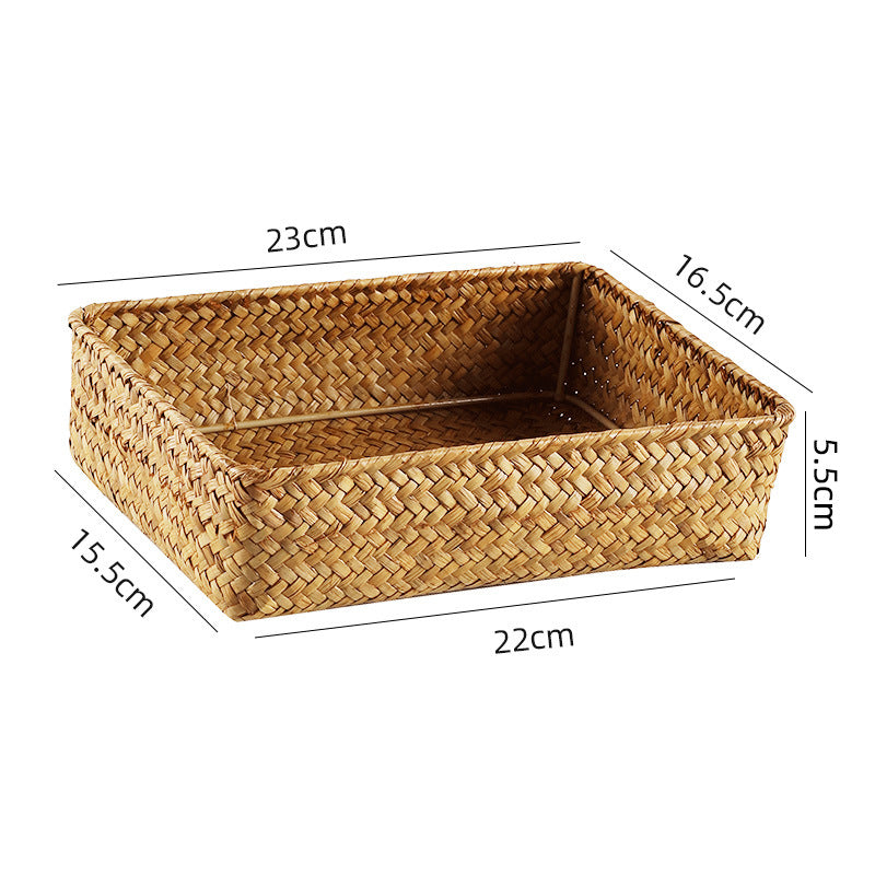 Handwoven Bamboo Storage Tray