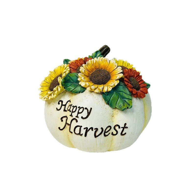 Decorative pumpkin sculpture