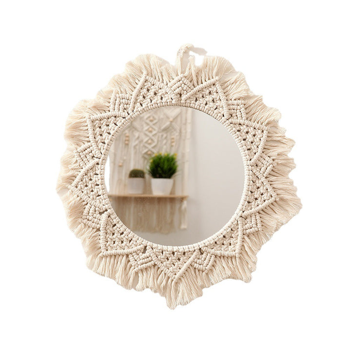 Macrame Decorative Round Wall Mirror