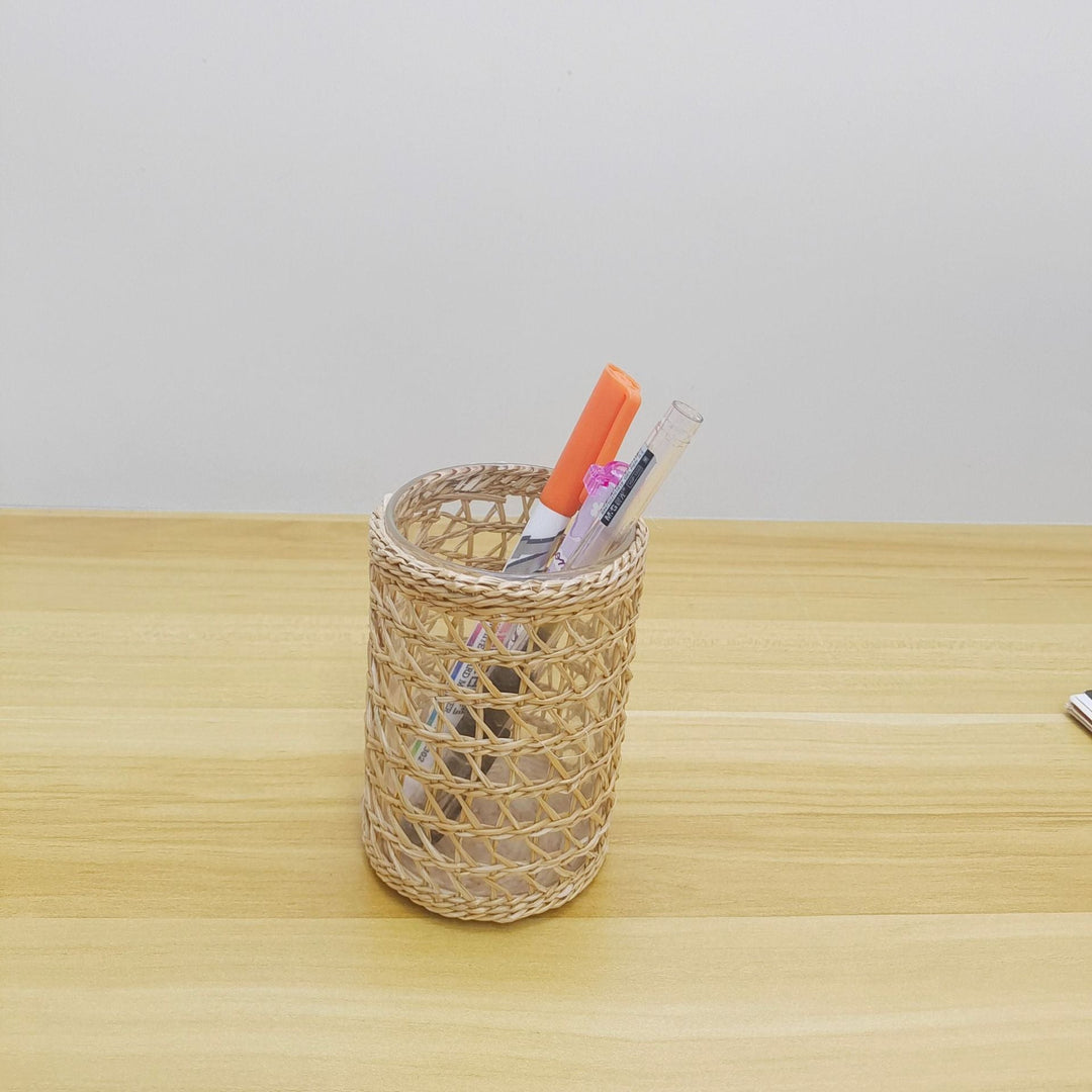 Handcrafted Woven Glass Holder