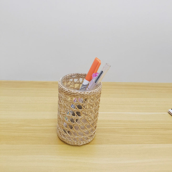 Handcrafted Woven Glass Holder