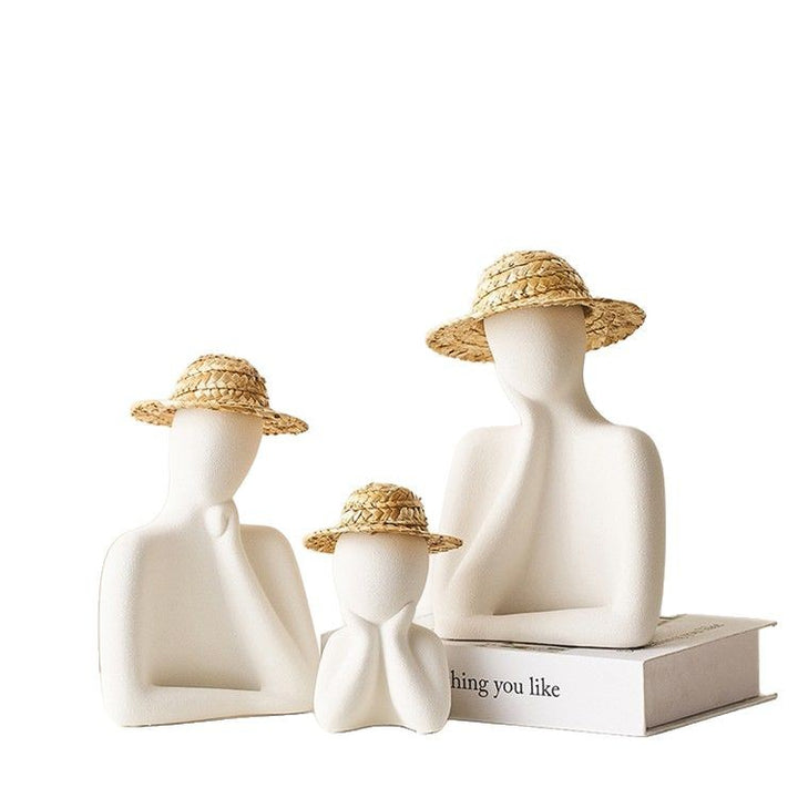 Contemplative Pose Decorative Figurine