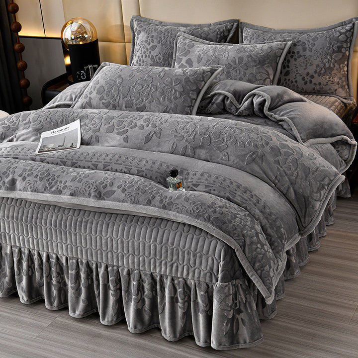 Luxurious Plush Velvet Comforter Set