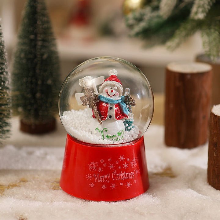 Snow globe with Santa Claus and Christmas tree