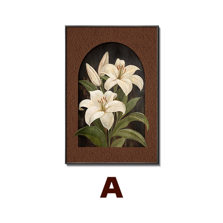 Floral Embellished Framed Wall Art