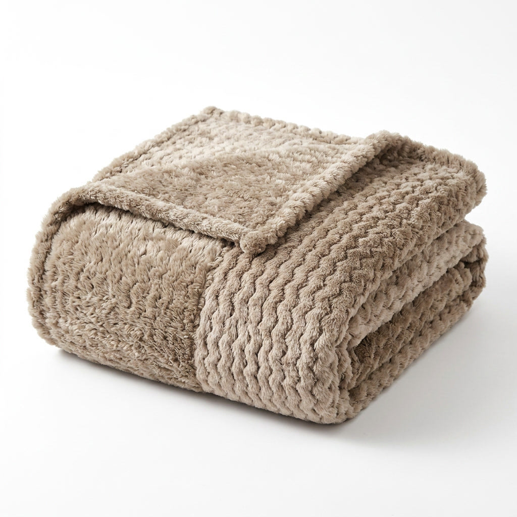 Ultra-Soft Textured Velour Blanket