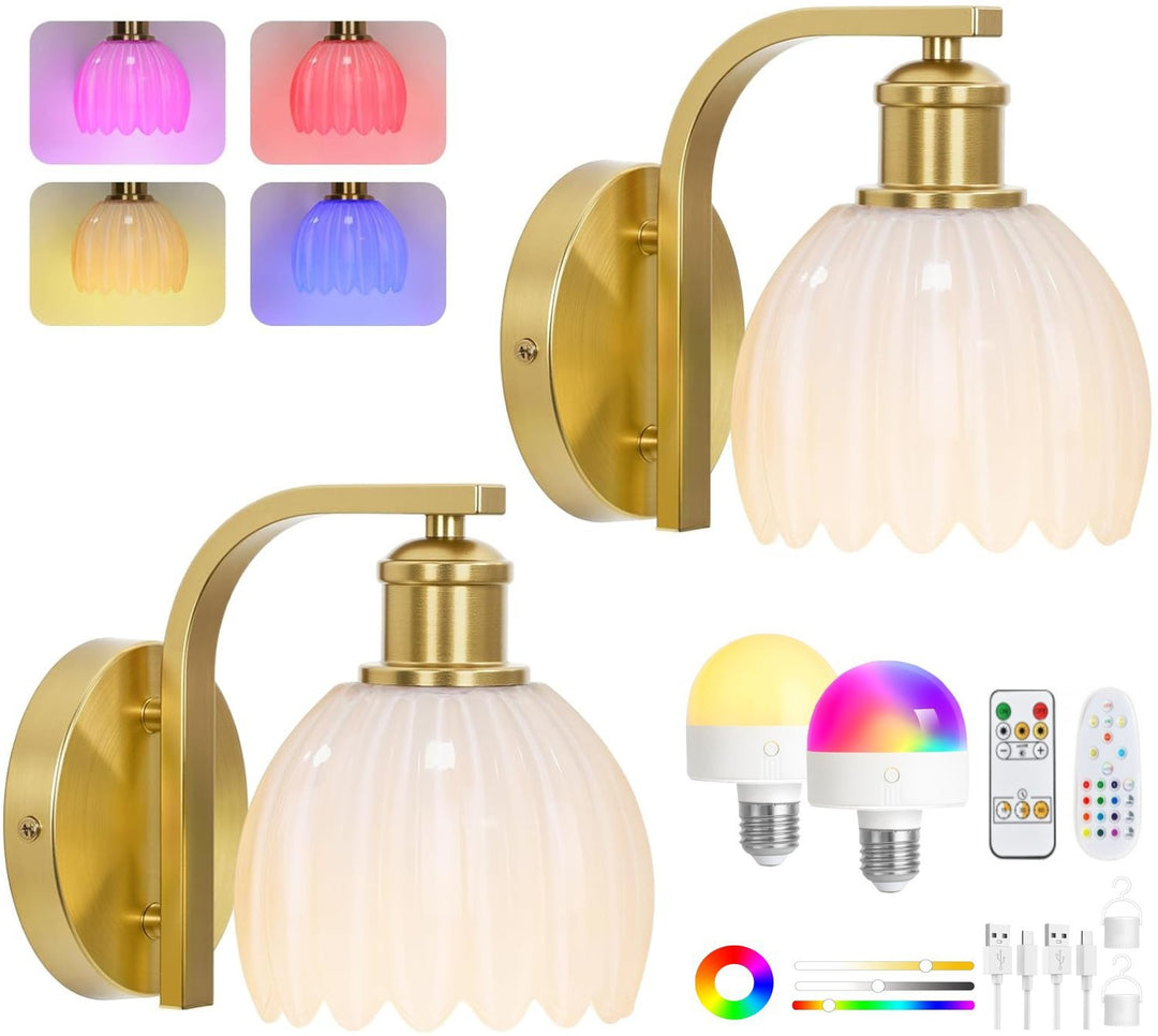 Color-changing LED wall lamp