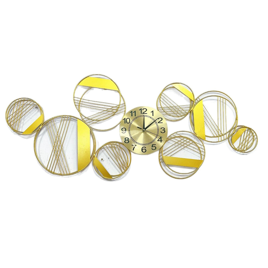 Abstract Geometric Wall Clock Art