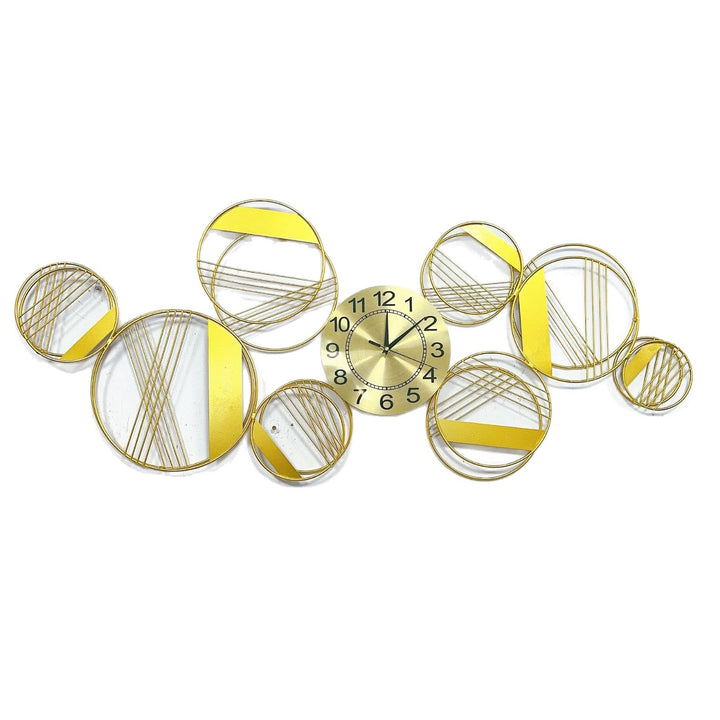 Abstract Geometric Wall Clock Art