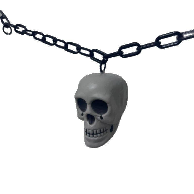 Creepy Halloween string lights with skulls