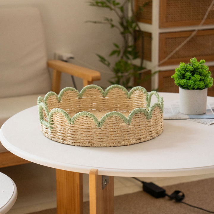 Decorative Scalloped Storage Basket