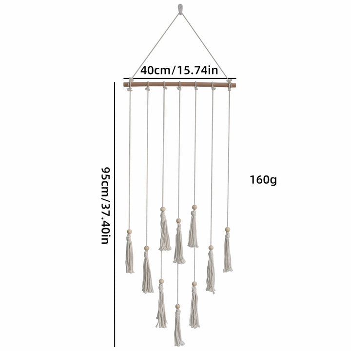 Decorative wall hanging with fringes