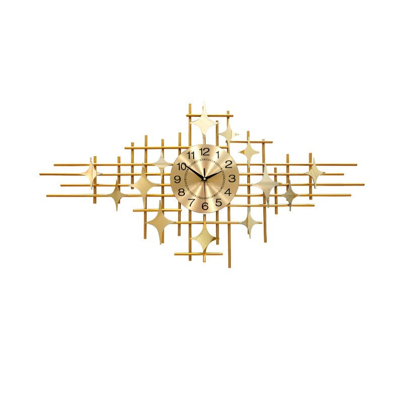 Modern Geometric Wall Clock Art