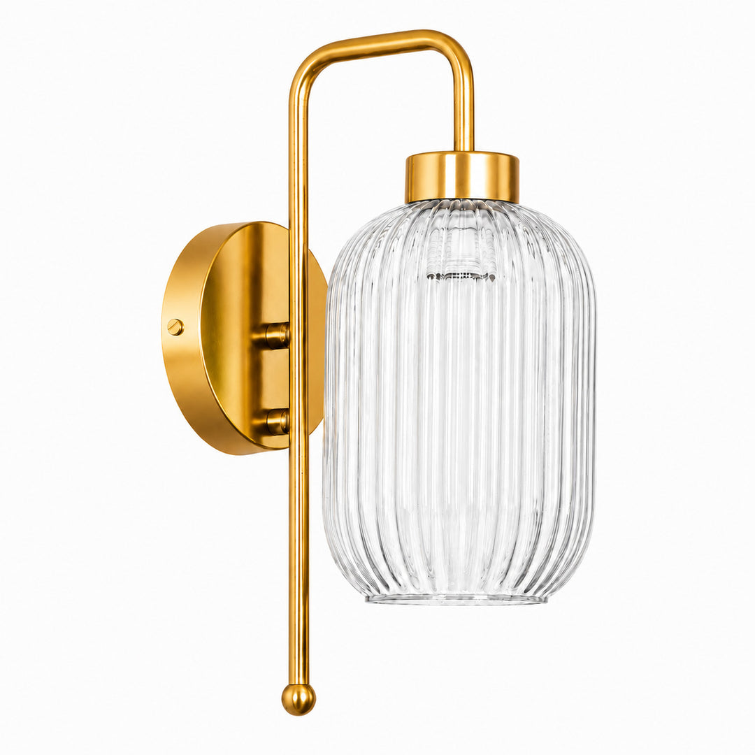 Elegant Glass Wall Lamp with Adjustable Lighting