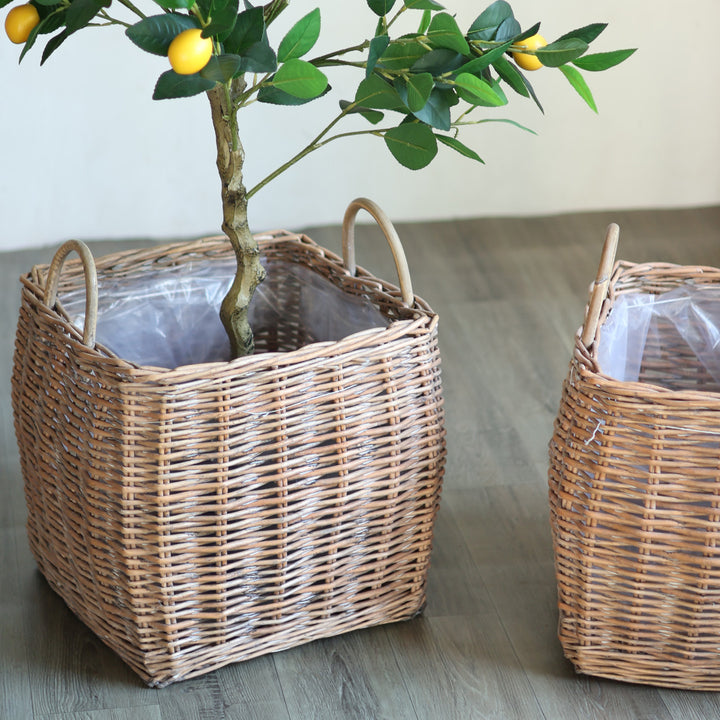 Braided storage basket