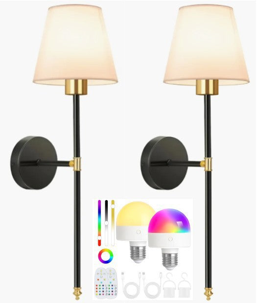 Adjustable decorative wall lamp