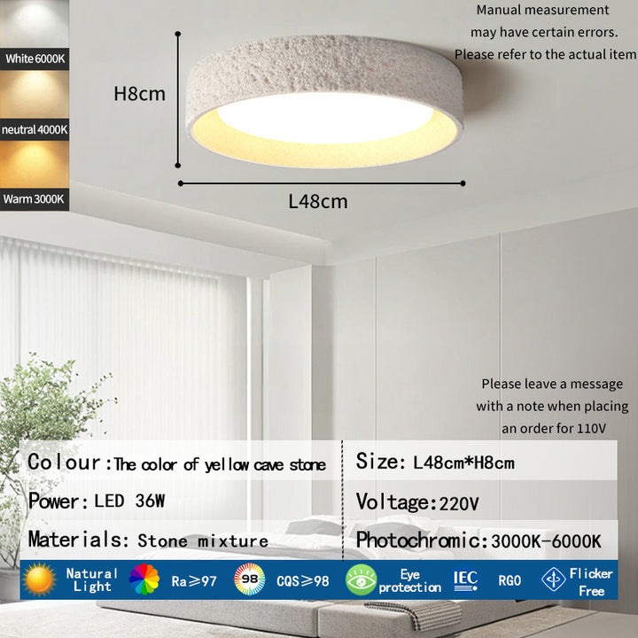 Modern stone mix ceiling light