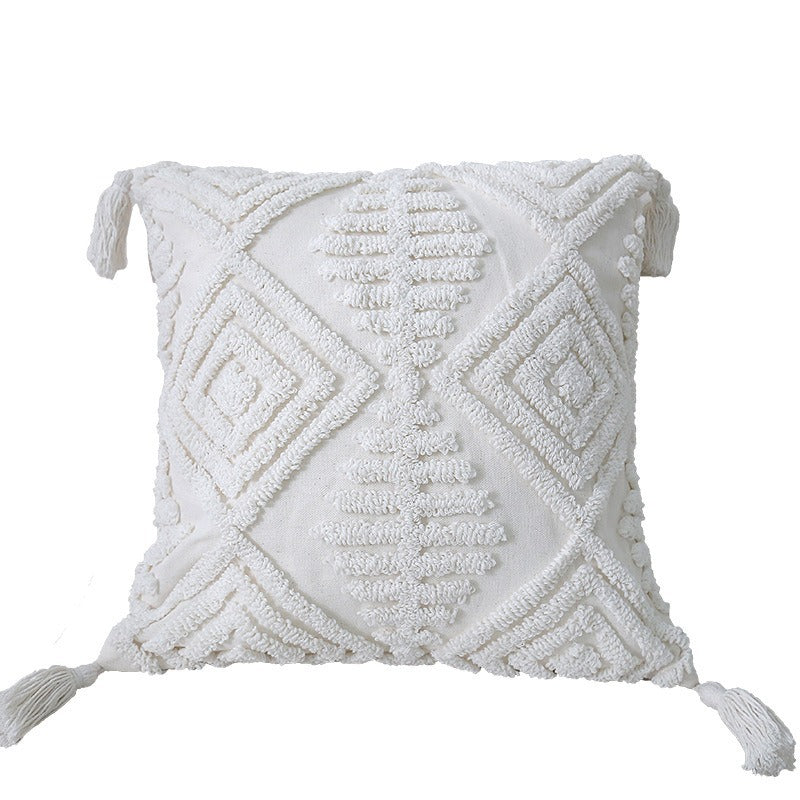 Textured Fabric Throw Pillow