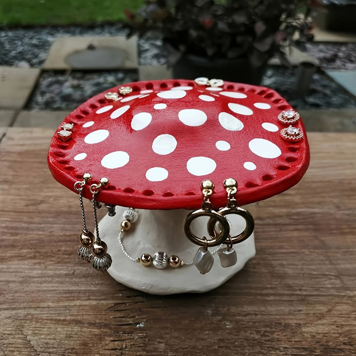 Whimsical Mushroom-Shaped Decorative Figurine