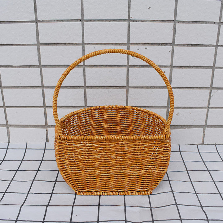 Handcrafted Storage Wicker Basket
