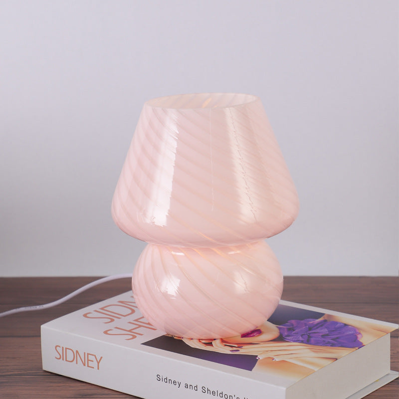 Glass Mosaic Mushroom Table Lamp