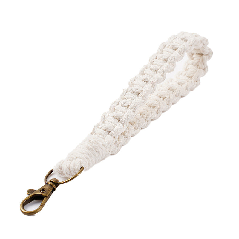 Handwoven Macrame Keychain Holder