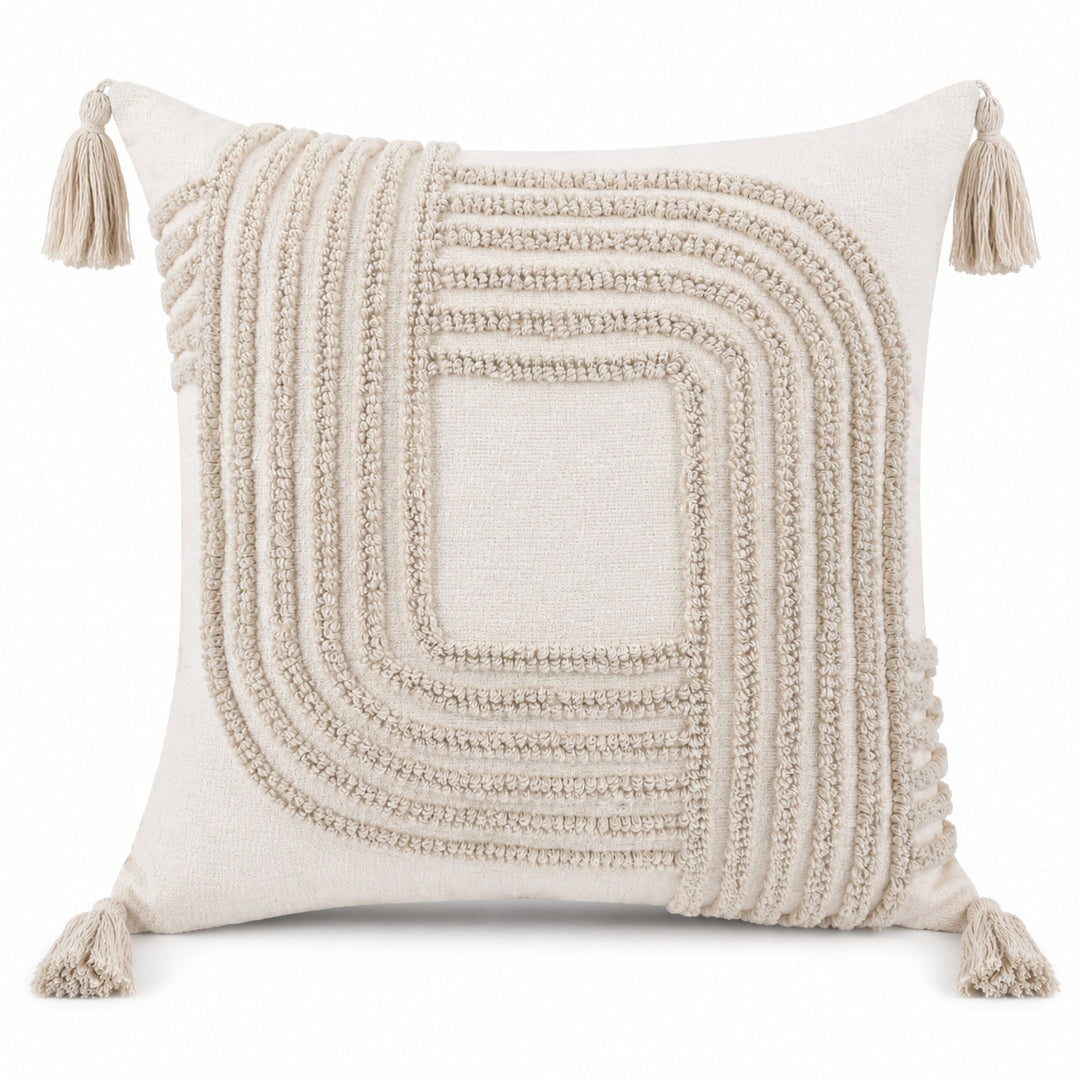 Decorative Textured Throw Pillow for Bedroom Decor