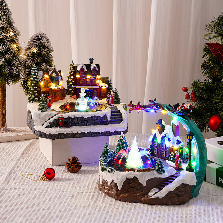 Christmas Village with Lighting