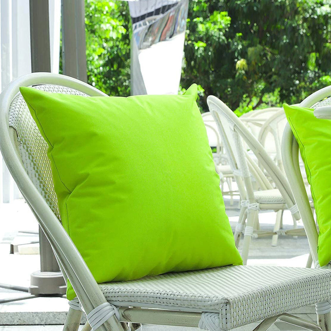 Outdoor Water-Resistant Square Throw Pillow Insert with Plush Polyester Fill
