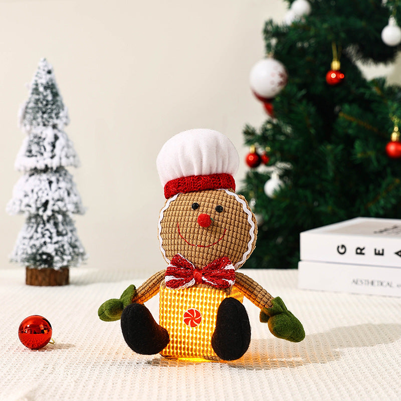 Cute Christmas gnome with LED light
