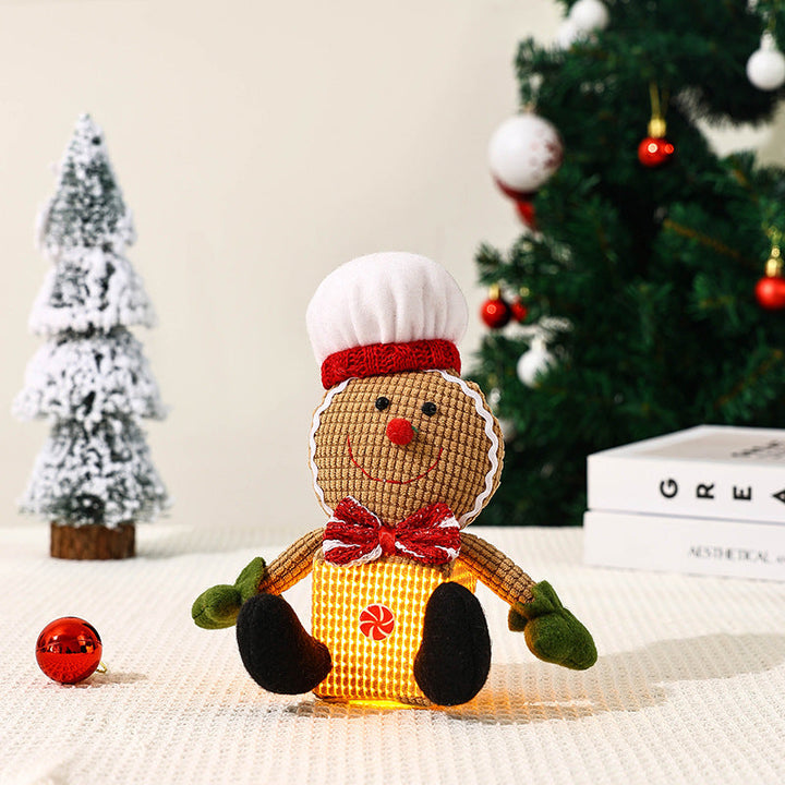 Cute Christmas gnome with LED light