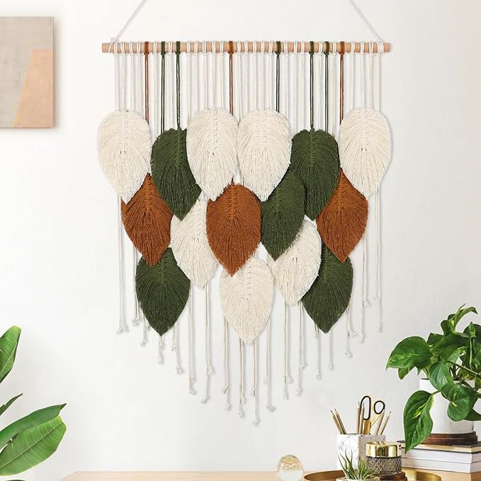 Macrame Leaf Wall Hanging Tapestry