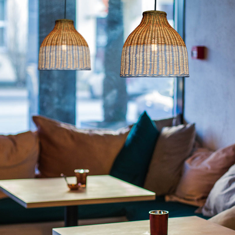 Woven Pendant Light Fixture