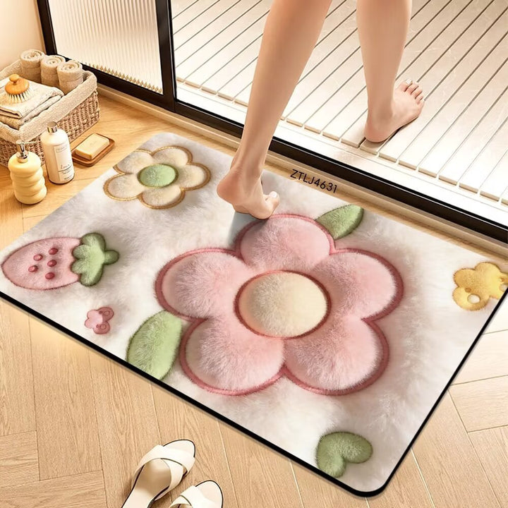 Plush Money-Themed Bath Mat