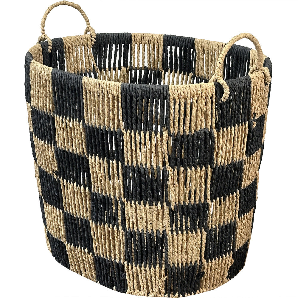 Stylish storage basket with handles