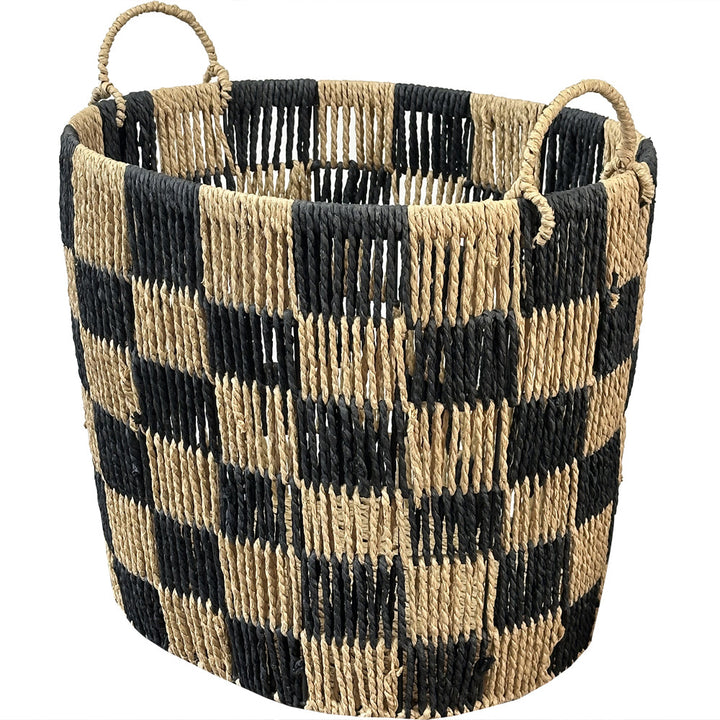 Stylish storage basket with handles
