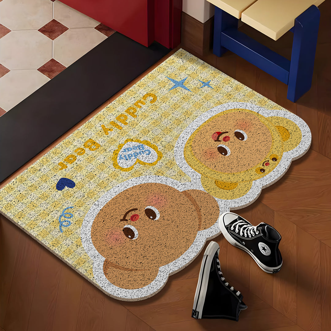 Cuddly Bear-Themed Indoor Area Mat Avarnia