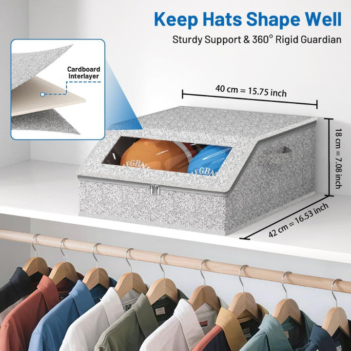Storage box for caps