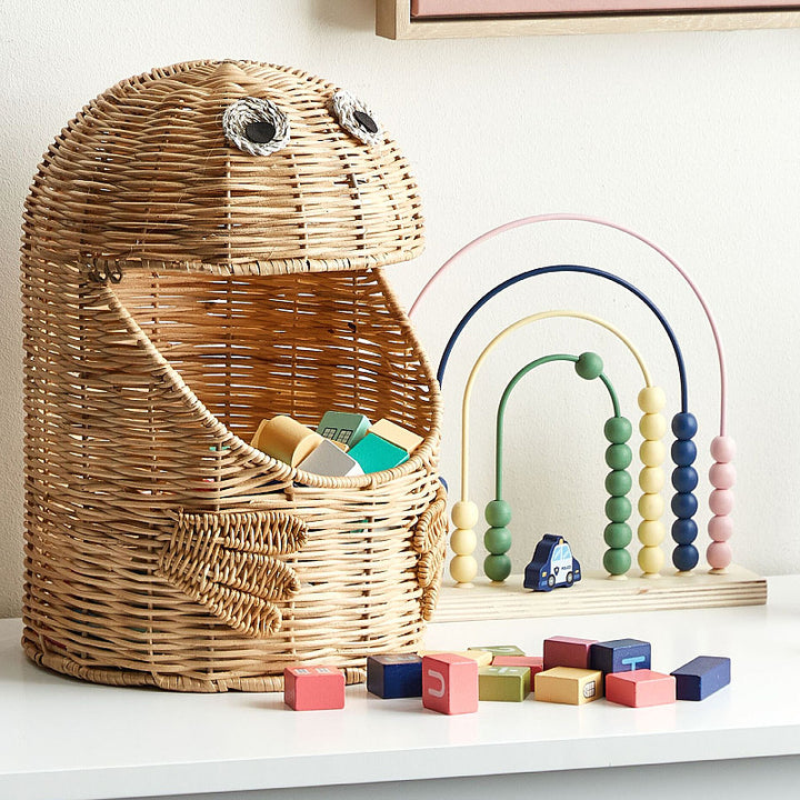 Playful storage basket in animal design