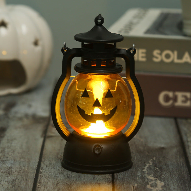 Lantern with pumpkin motif