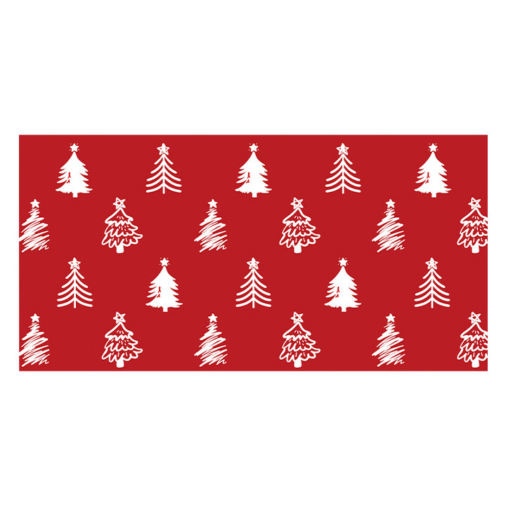 Festive Stretch-Fit Full-Coverage Sofa Slipcover with Holiday Tree Print