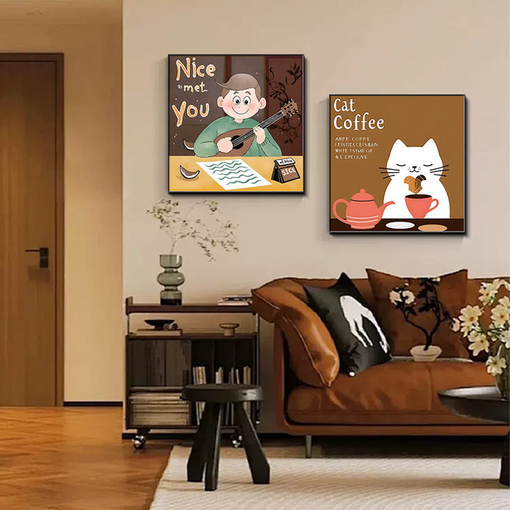 Framed Art Print of a Cozy Tea Scene