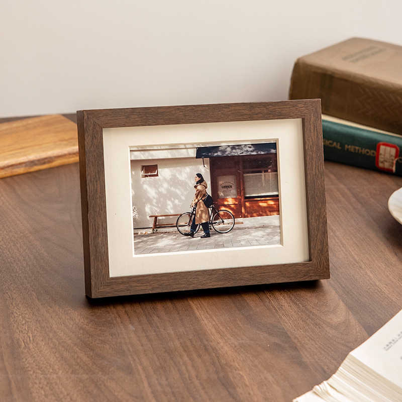 Elegant Wooden Photo Display Frame for Home