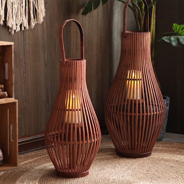 Elegant Rattan Lantern