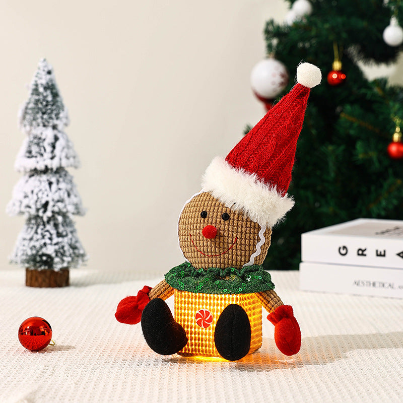 Cute Christmas gnome with LED light