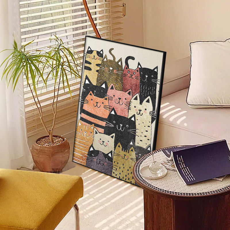 Cat-Themed Framed Wall Art