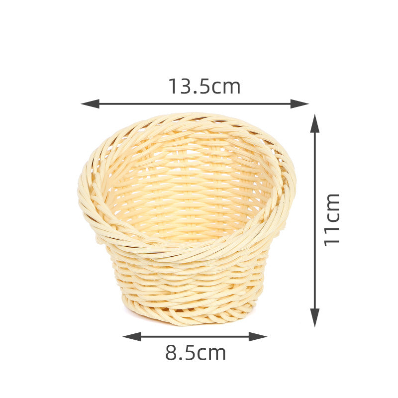 Decorative Woven Round Basket