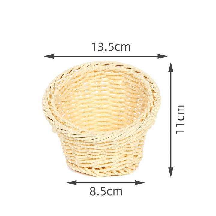 Decorative Woven Round Basket
