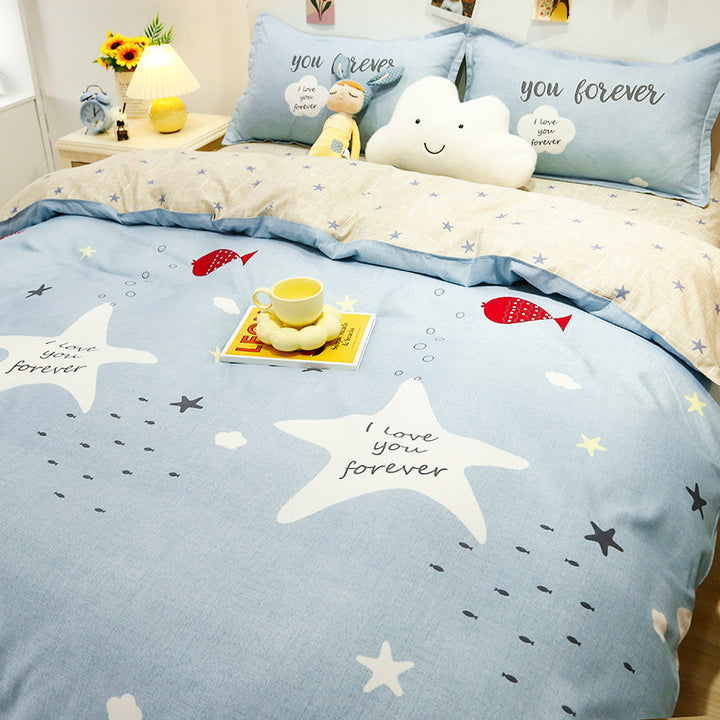 Fun Cartoon-Themed Duvet Cover Set